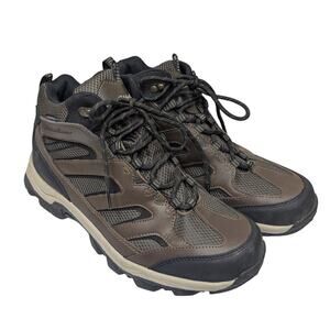 Eddie Bauer Graham Hiking Outdoors Boots Sneakers Brown Leather Mens Size 11